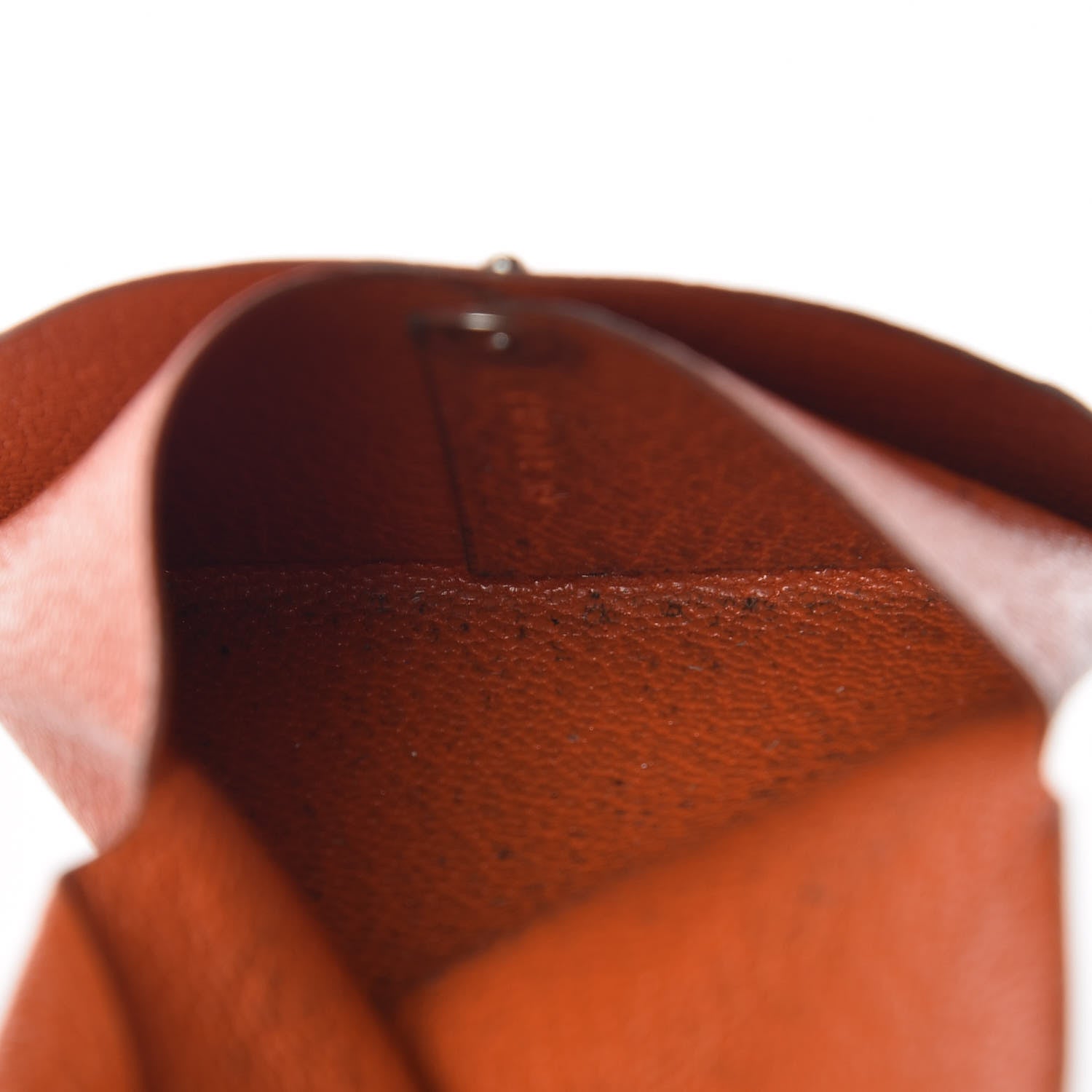 Hermes Chevre Mysore Bastia Coin Purse Feu 5 of 12