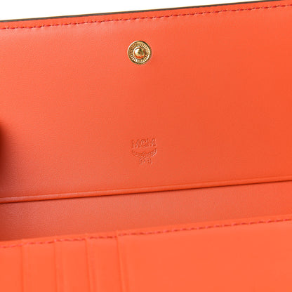 MCM Saffiano Tri-Fold Wallet Flap Poppy Red 8 of 9