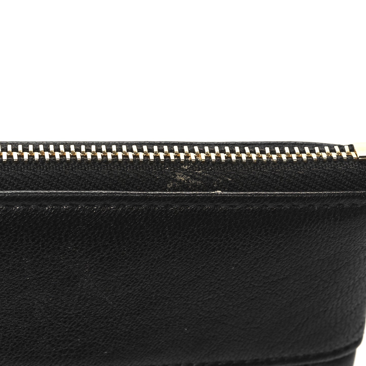 Sheepskin Quilted Large Vintage Mademoiselle Cosmetic Case Black