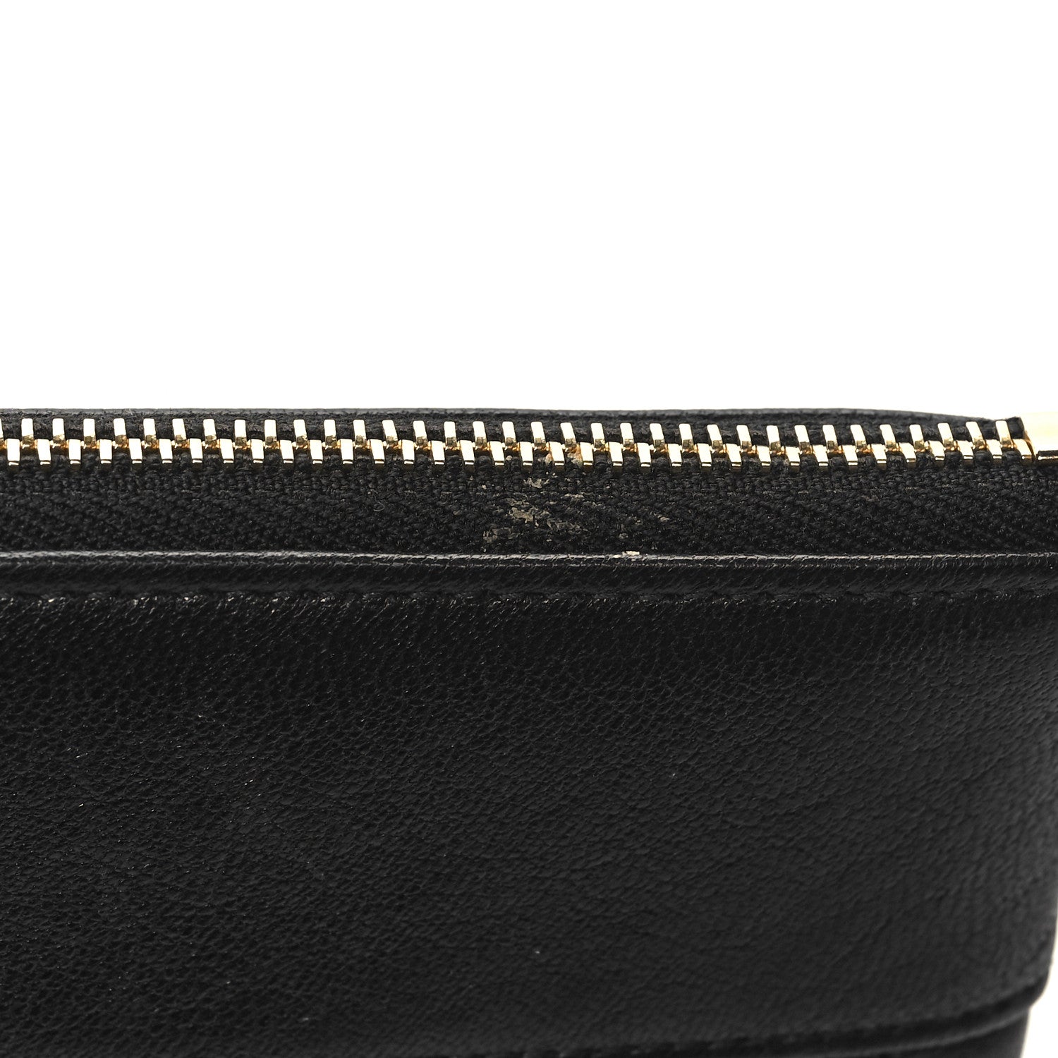 Chanel Sheepskin Quilted Large Vintage Mademoiselle Cosmetic Case Black 12 of 12