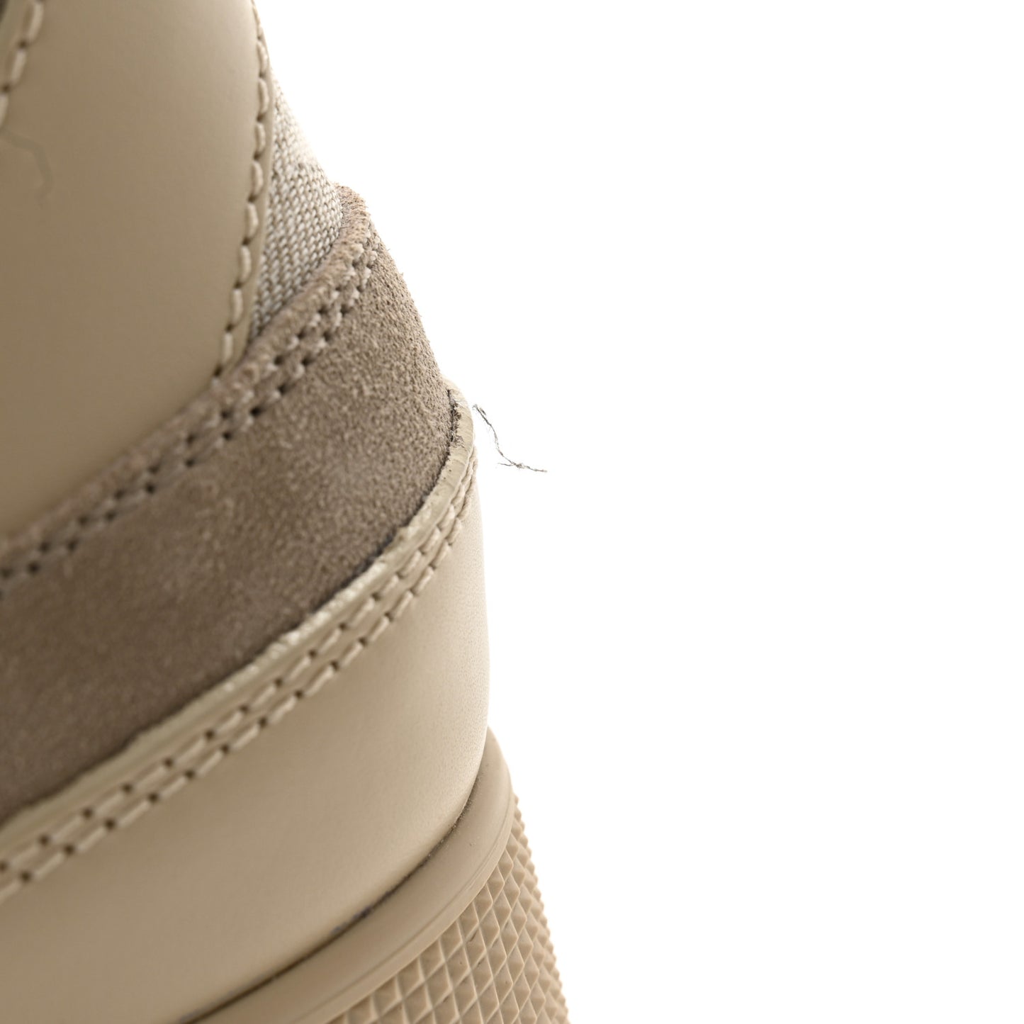 Suede Calfskin Laureate Platform Desert Boots 36.5 Taupe