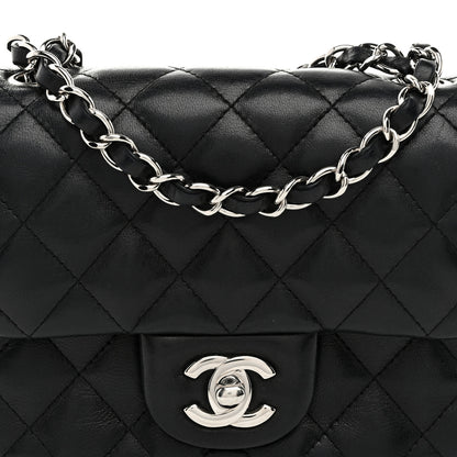 Chanel Lambskin Quilted Mini Square Flap Black 8 of 11