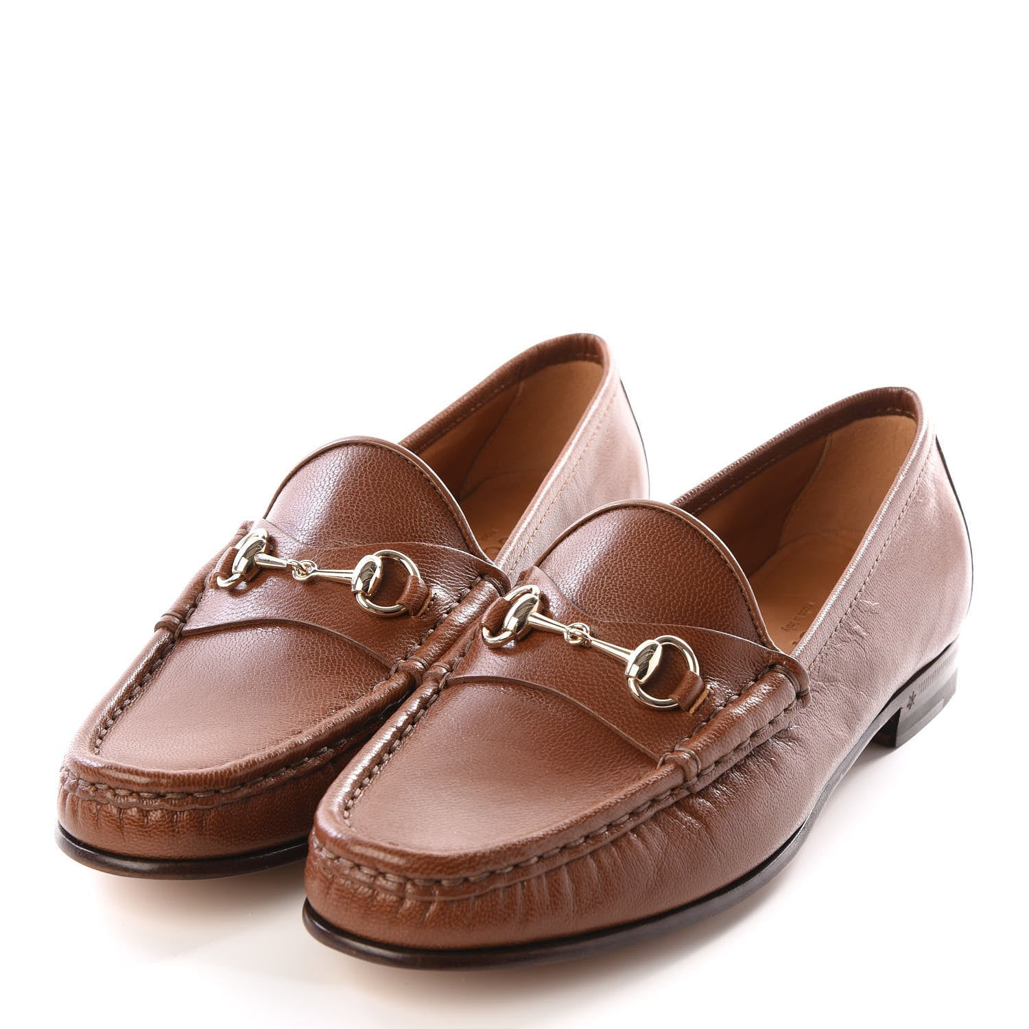 Gucci Goatskin Womens 1953 Horsebit Loafers 35 Cuir 2 of 9