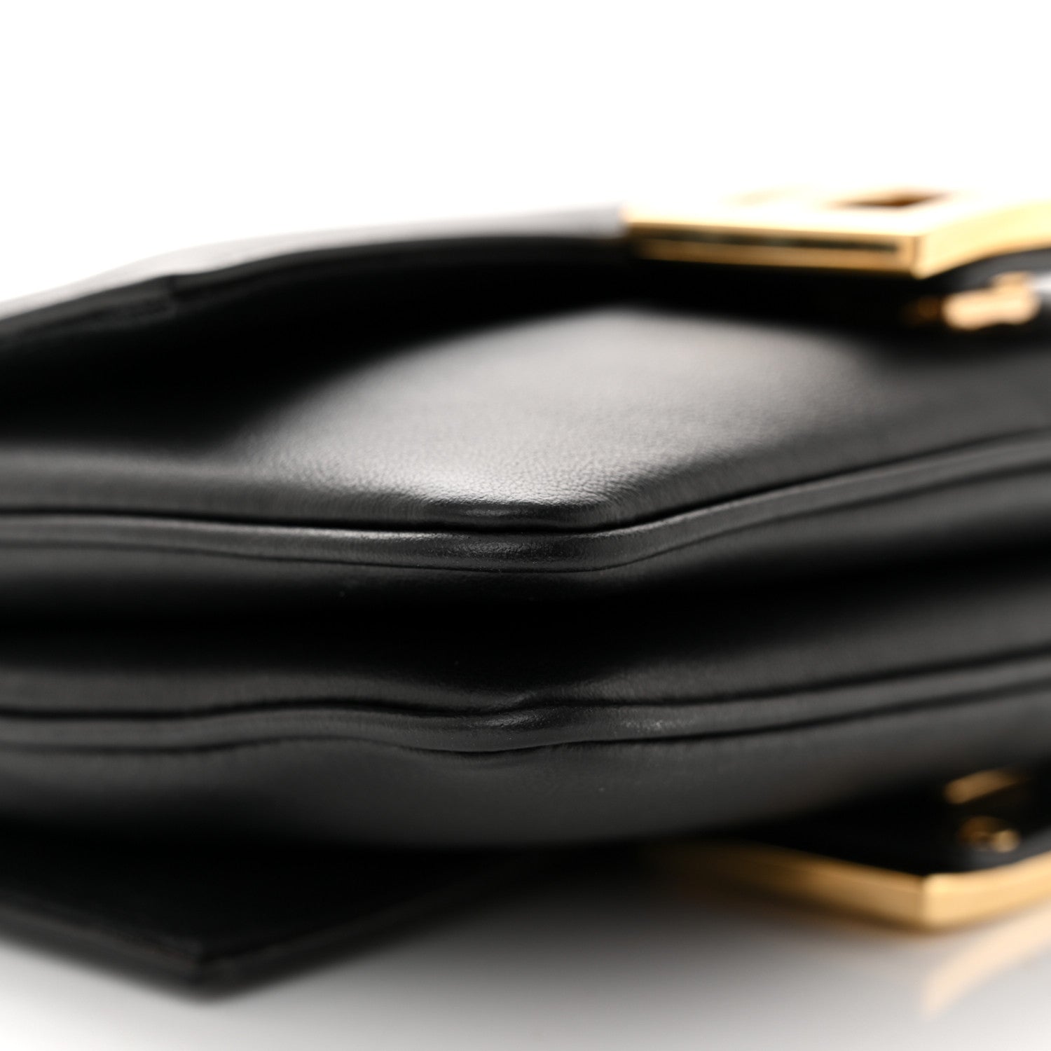 Fendi Vitello Grace Matte Duo Baguette Black 10 of 13