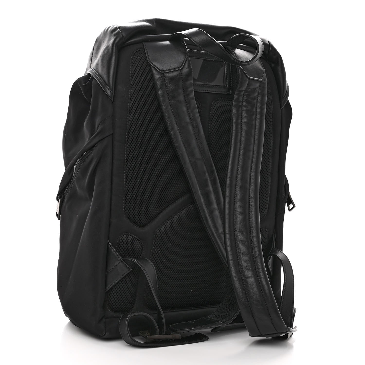 Prada Soft Calfskin Backpack Black 3 of 11