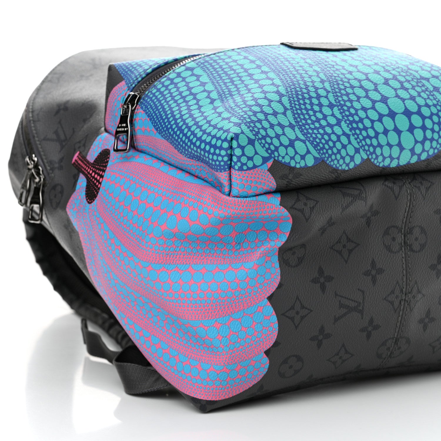Louis Vuitton LV X YK Monogram Eclipse Reverse Kusama Pumpkin Discovery Backpack 8 of 9