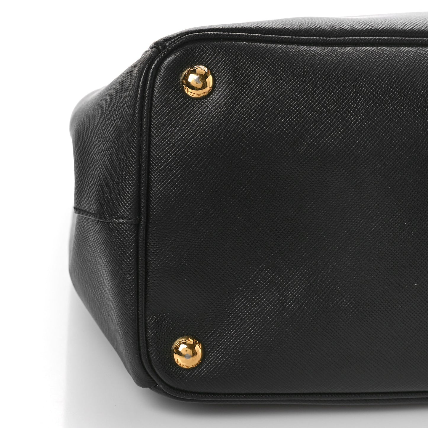 Saffiano Large Galleria Double Zip Tote Black