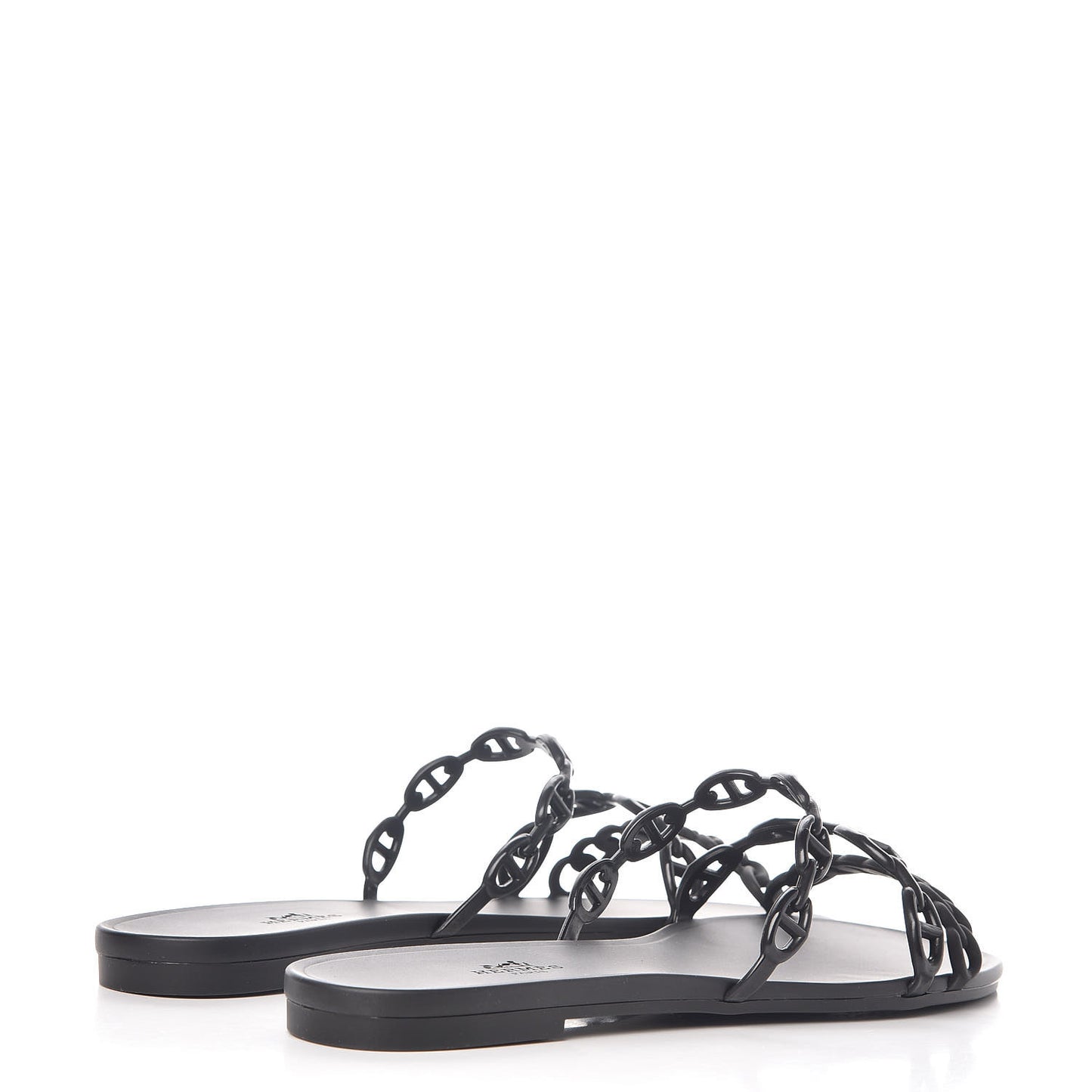 Rubber Chaine d'Ancre Rivage Sandals 41 Black