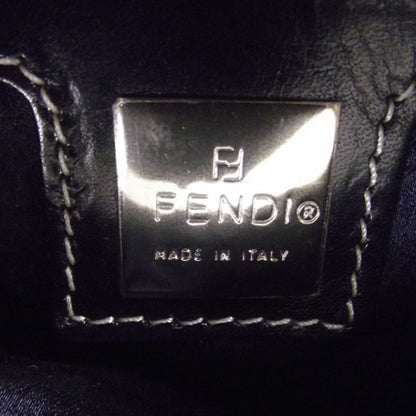 Fendi Satin Floral Baguette Navy 7 of 11