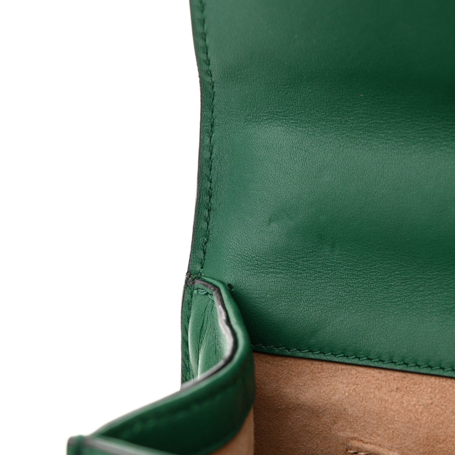 Gucci Calfskin Studded Small Padlock Shoulder Bag Emerald 11 of 13
