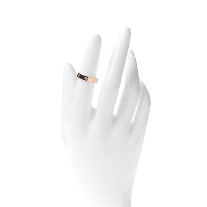 Cartier 18K Pink Gold Diamond 4mm LOVE Wedding Band Ring 50 5.25 2 of 4