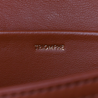 Celine Triomphe Canvas Calfskin Medium Triomphe Tan 6 of 11