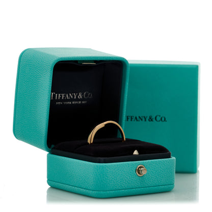 Tiffany 18K Rose Gold Lock Ring 63 10.5 6 of 6