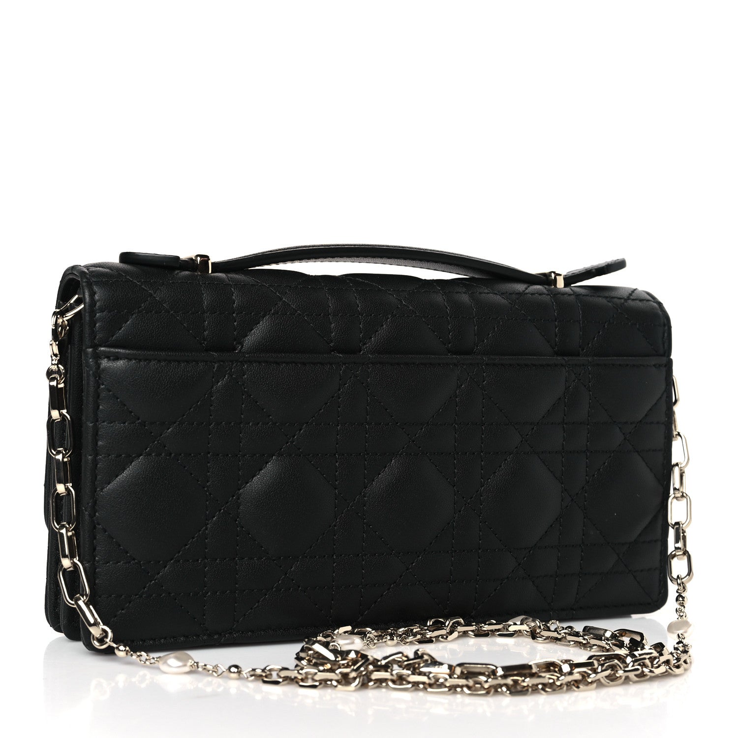 Christian Dior Lambskin Cannage Mini My Dior Bag Black 3 of 10