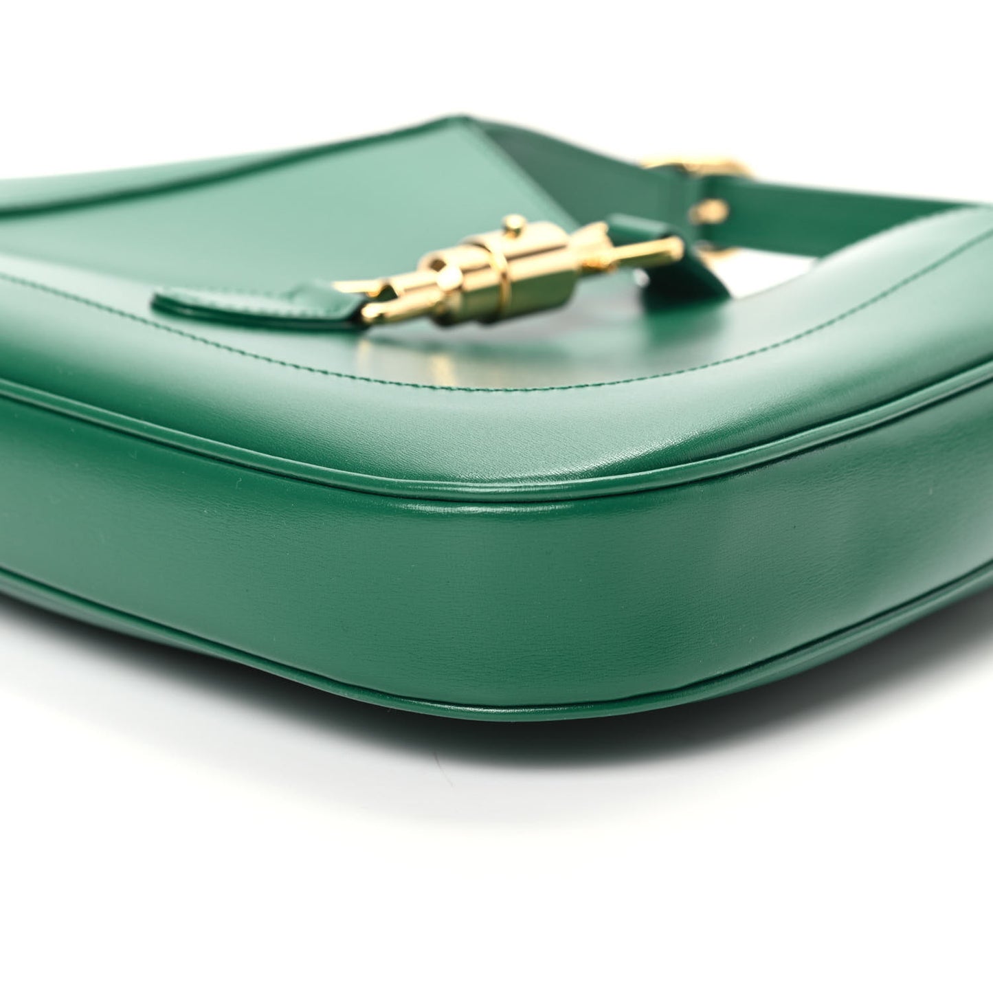 Boarded Dyana Lux Calfskin Small Jackie 1961 Hobo Emerald