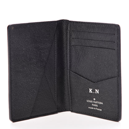 Louis Vuitton Taiga Pocket Organizer NM Black 5 of 10