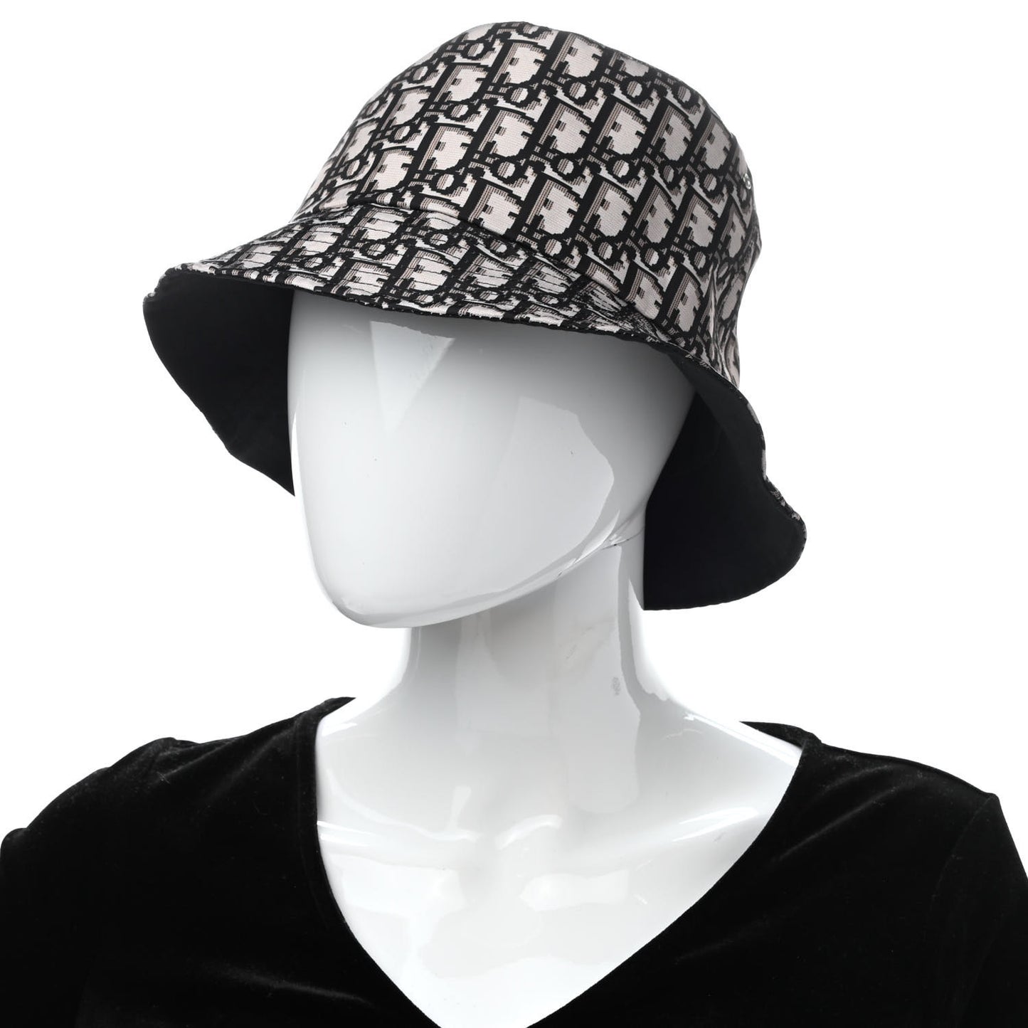 Oblique Reversible Teddy-D Brim Bucket Hat 58 Black