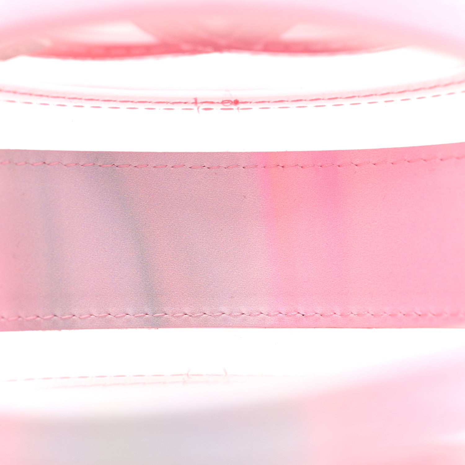 Chanel PVC Lambskin Filigree Round Clutch With Chain Pink 5 of 11