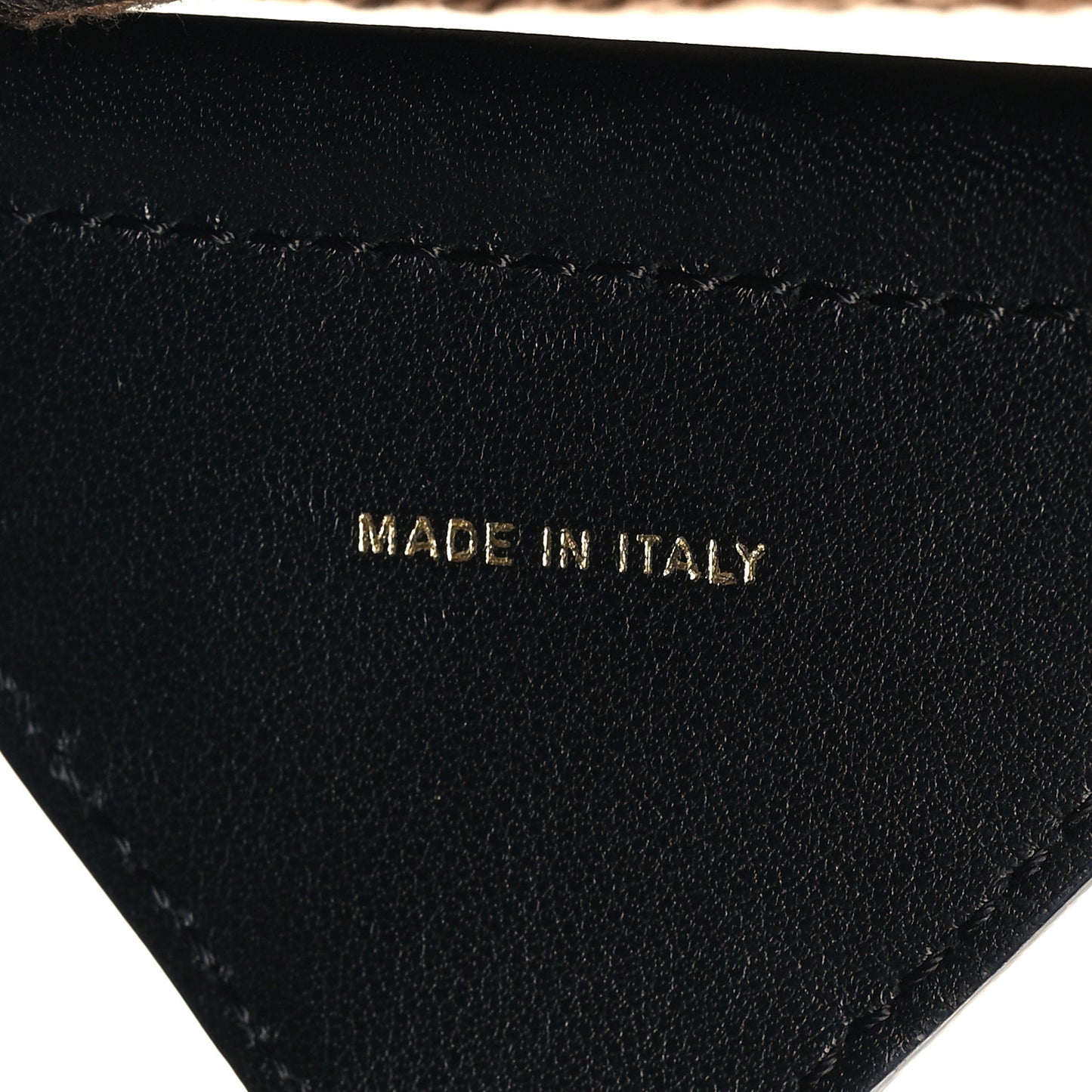 Jacquard Ribbon Vitello King FF Adjustable Strap You Fango Marrone Black