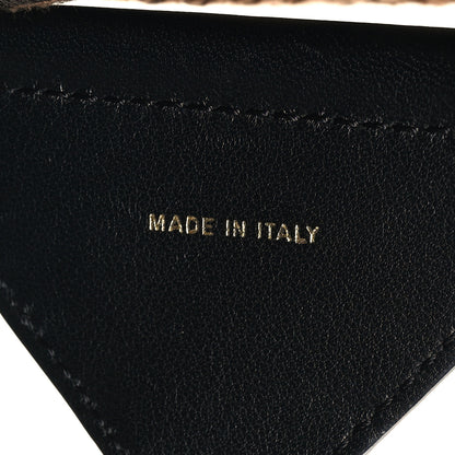 Fendi Jacquard Ribbon Vitello King FF Adjustable Strap You Fango Marrone Black 5 of 5