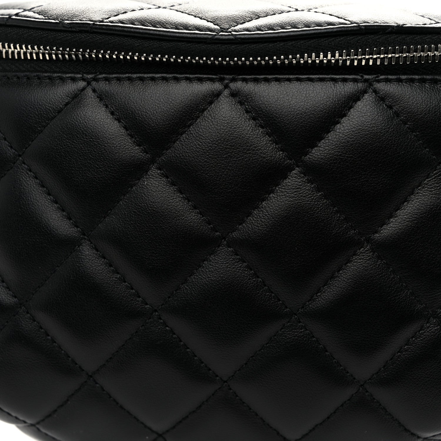 Chanel Calfskin Quilted Waist Belt Bag Black 8 of 10