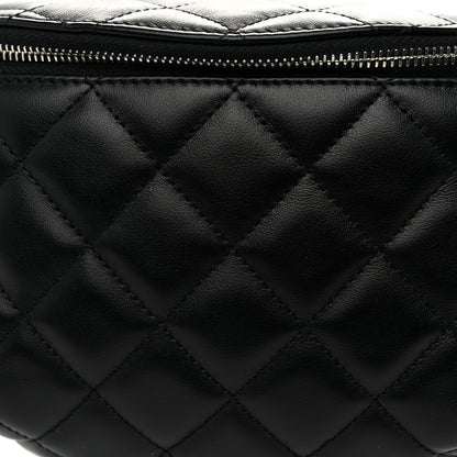 Chanel Calfskin Quilted Waist Belt Bag Black 8 of 10