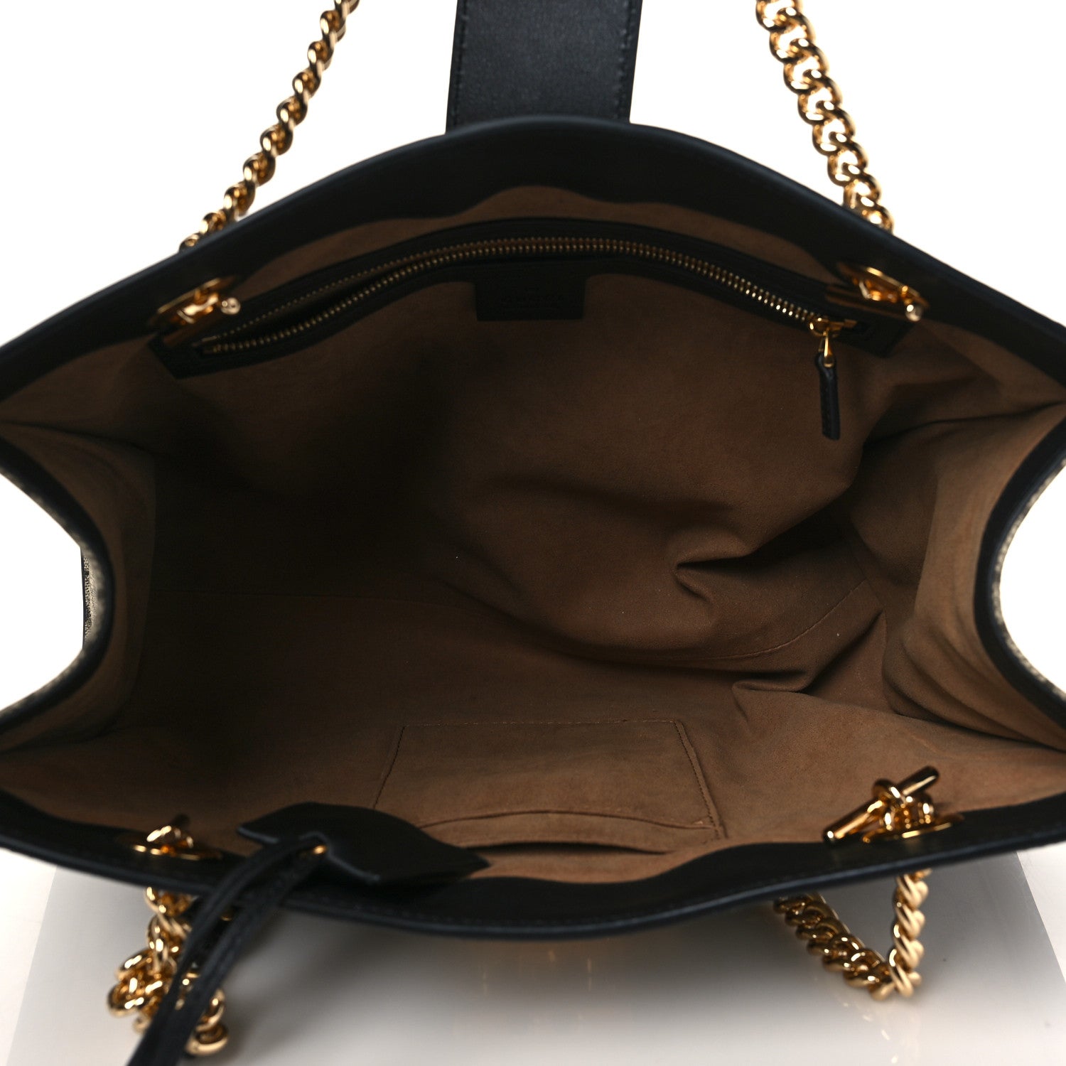 Gucci GG Supreme Monogram Medium Padlock Tote Black 5 of 11