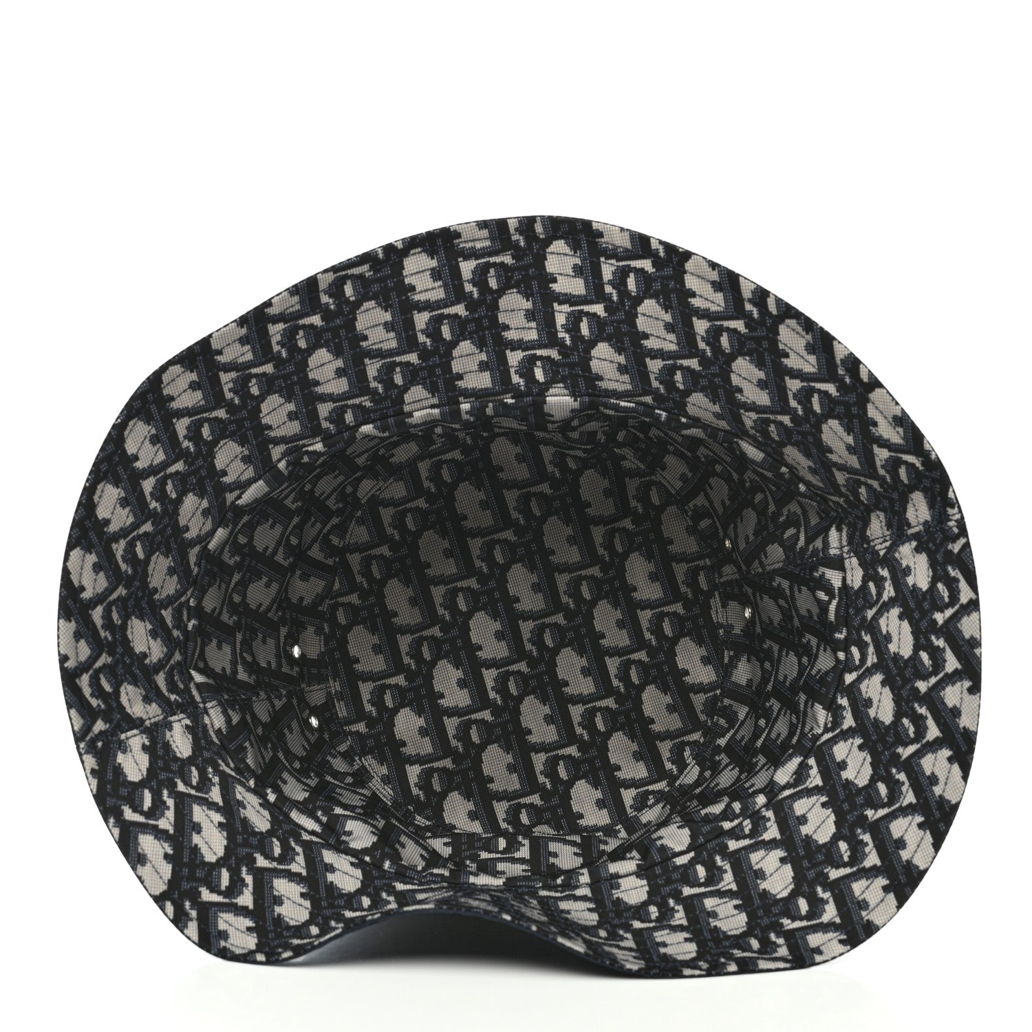 Christian Dior Oblique Reversible Teddy-D Brim Bucket Hat 58 Blue 13 of 15