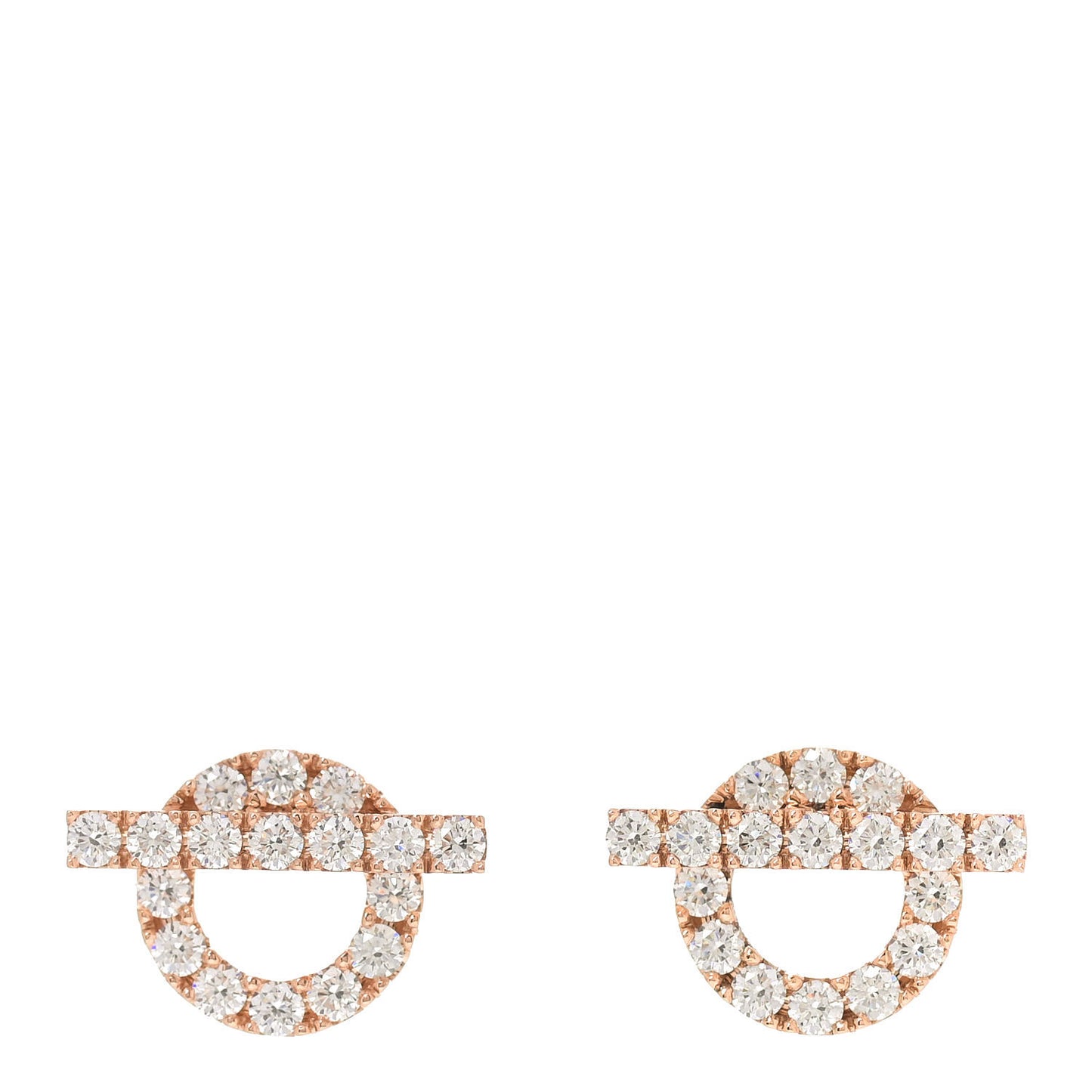 18K Rose Gold Diamond Finesse Earrings