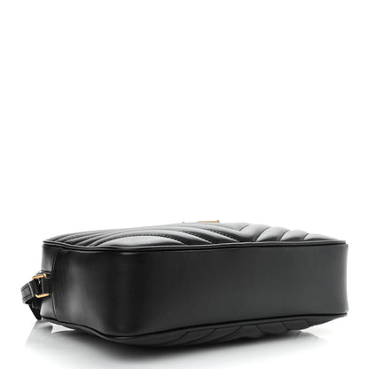 Saint Laurent Calfskin Matelasse Monogram Lou Camera Bag Black 4 of 10