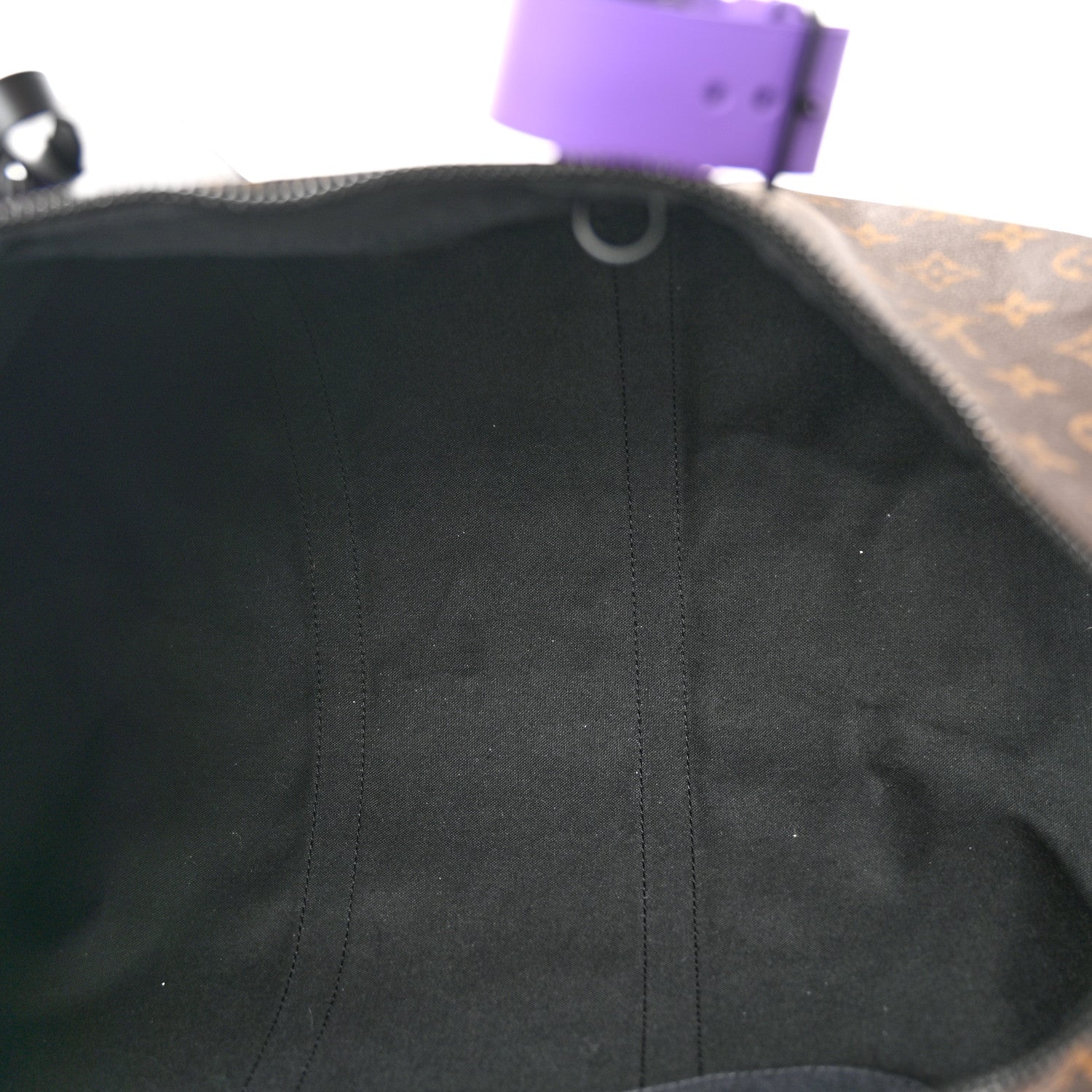 Louis Vuitton Monogram Macassar Keepall Bandouliere 50 Purple 4 of 14