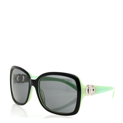 Tiffany Acetate 1837 Sunglasses TF4029 Black Tiffany Blue 1 of 8