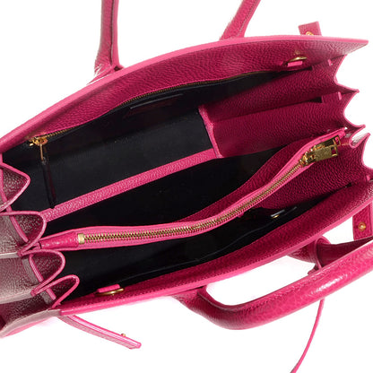 Saint Laurent Grained Calfskin Small Sac De Jour Lipstick Pink 5 of 7