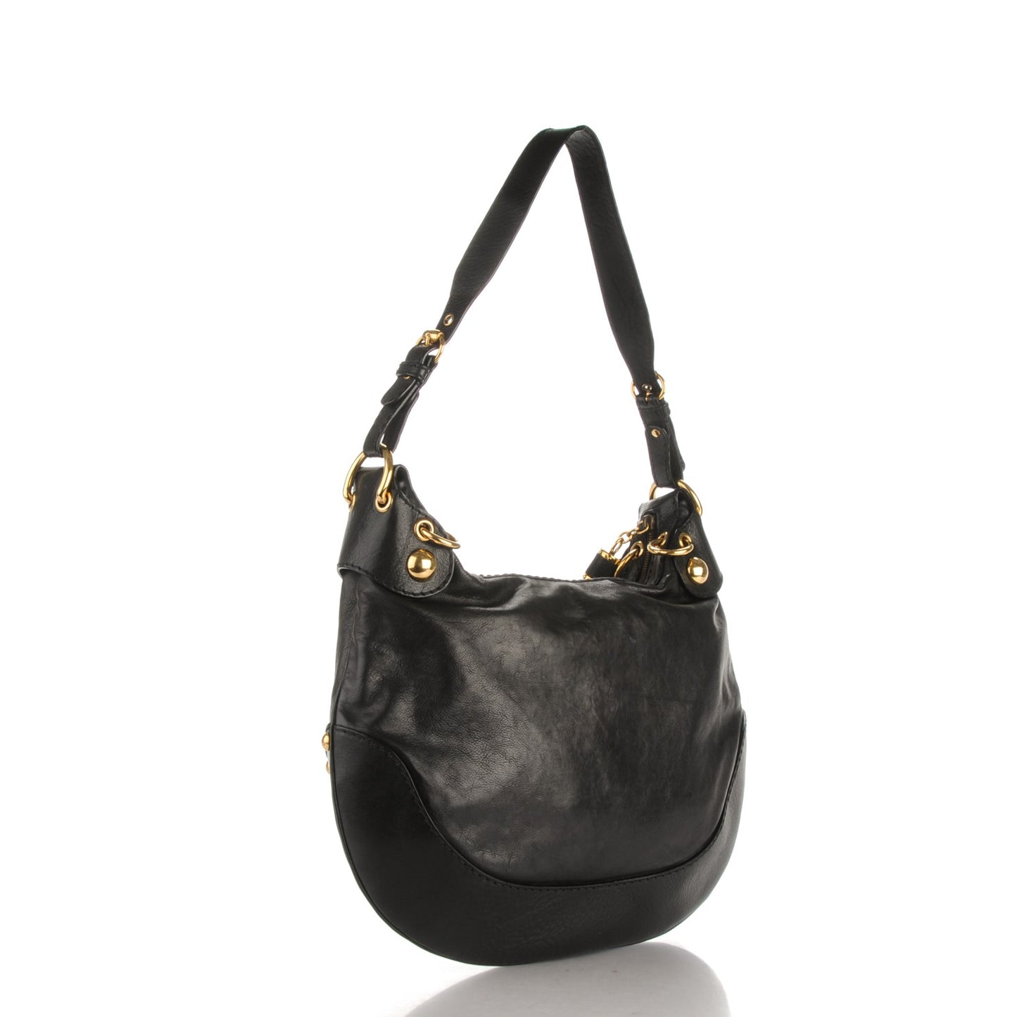 Calfskin Babouska Hobo Black