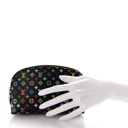 Louis Vuitton Monogram Multicolor Cosmetic Pouch Black Grenade 2 of 7