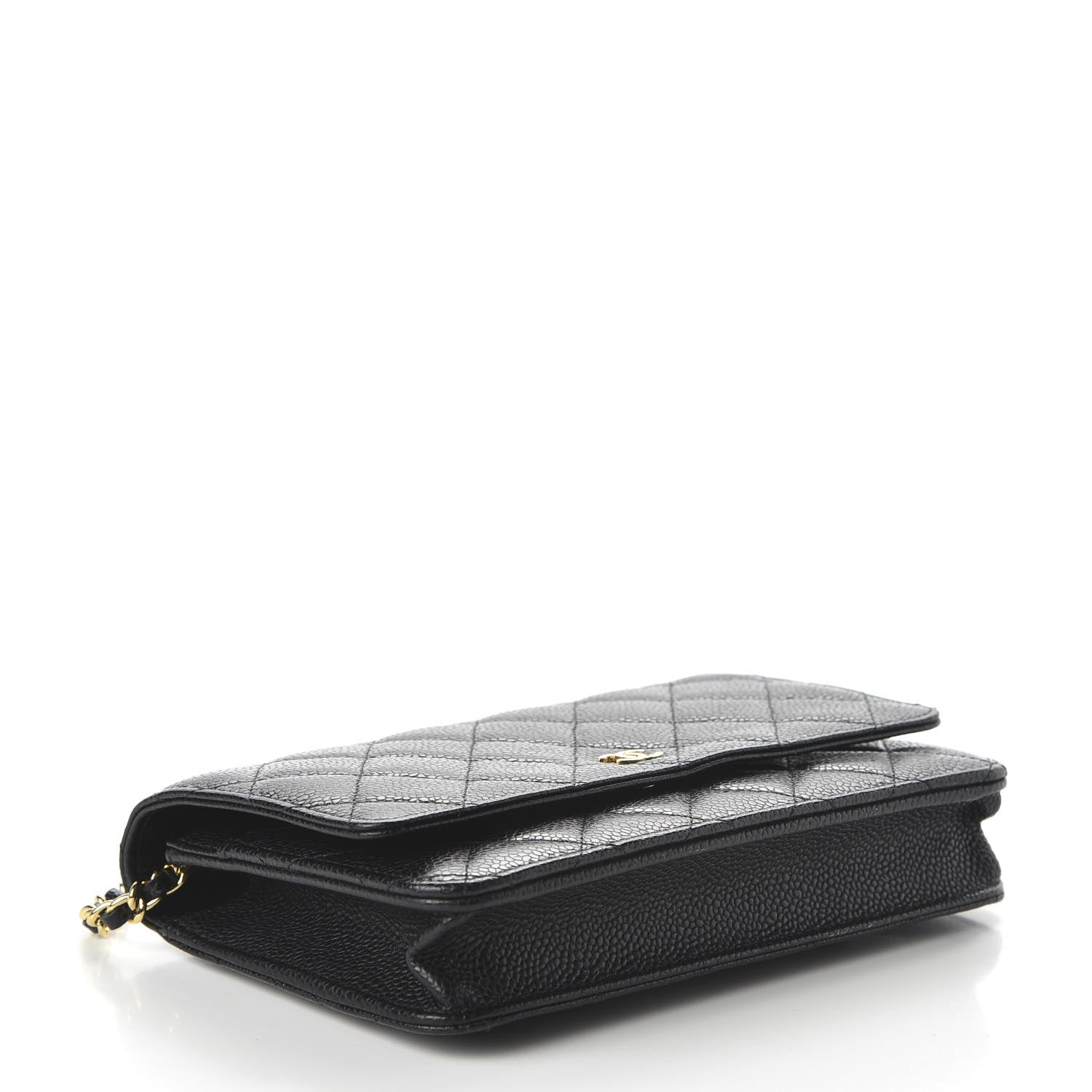 Chanel Caviar Quilted Wallet On Chain WOC Black 4 of 15