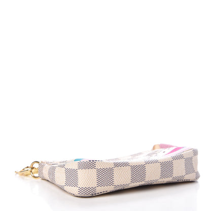 Louis Vuitton Damier Azur 2016 Christmas Animation Mini Pochette Accessories 4 of 9