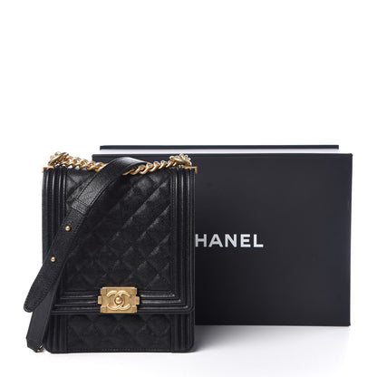 Chanel Caviar Quilted North South Boy Flap Black 10 of 10