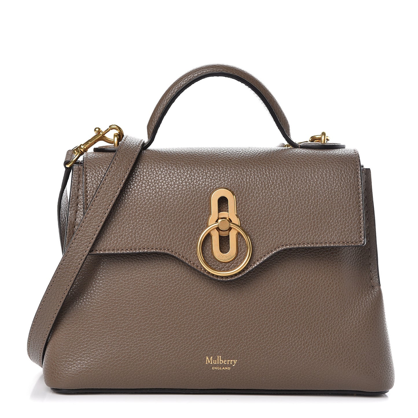 Small Classic Grain Calfskin Mini Seaton Clay