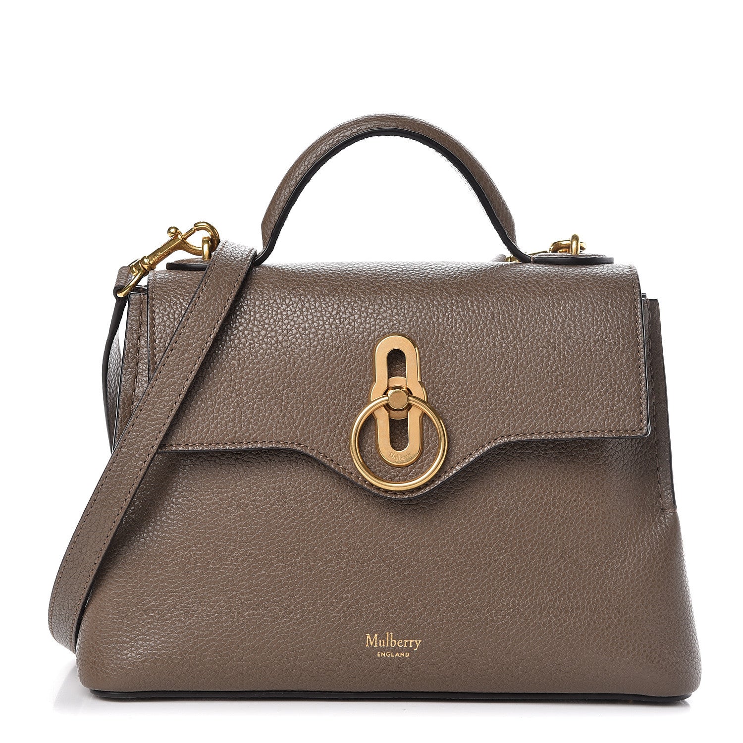 Mulberry Small Classic Grain Calfskin Mini Seaton Clay 1 of 11