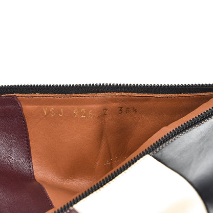 Valentino Garavani Nappa Patchwork Striped Bo-y-ch BBoots 36.5 Multicolor 8 of 9