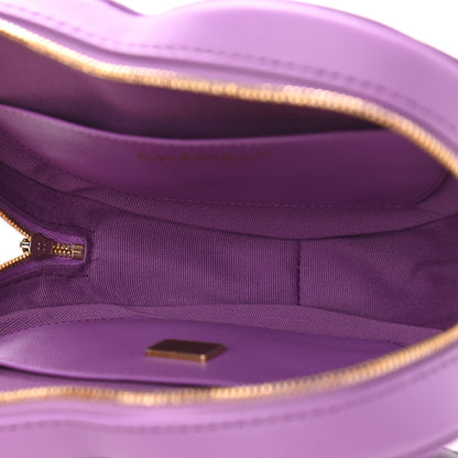 Chanel Lambskin Quilted CC In Love Heart Bag Purple 5 of 11