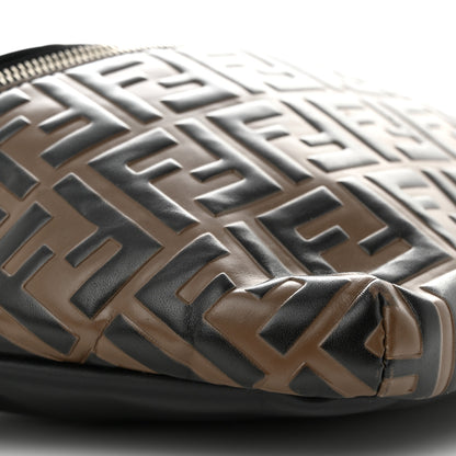 Fendi Vitello Century Bi-Color FF 1974 Embossed Belt Bag Maya Black 9 of 15