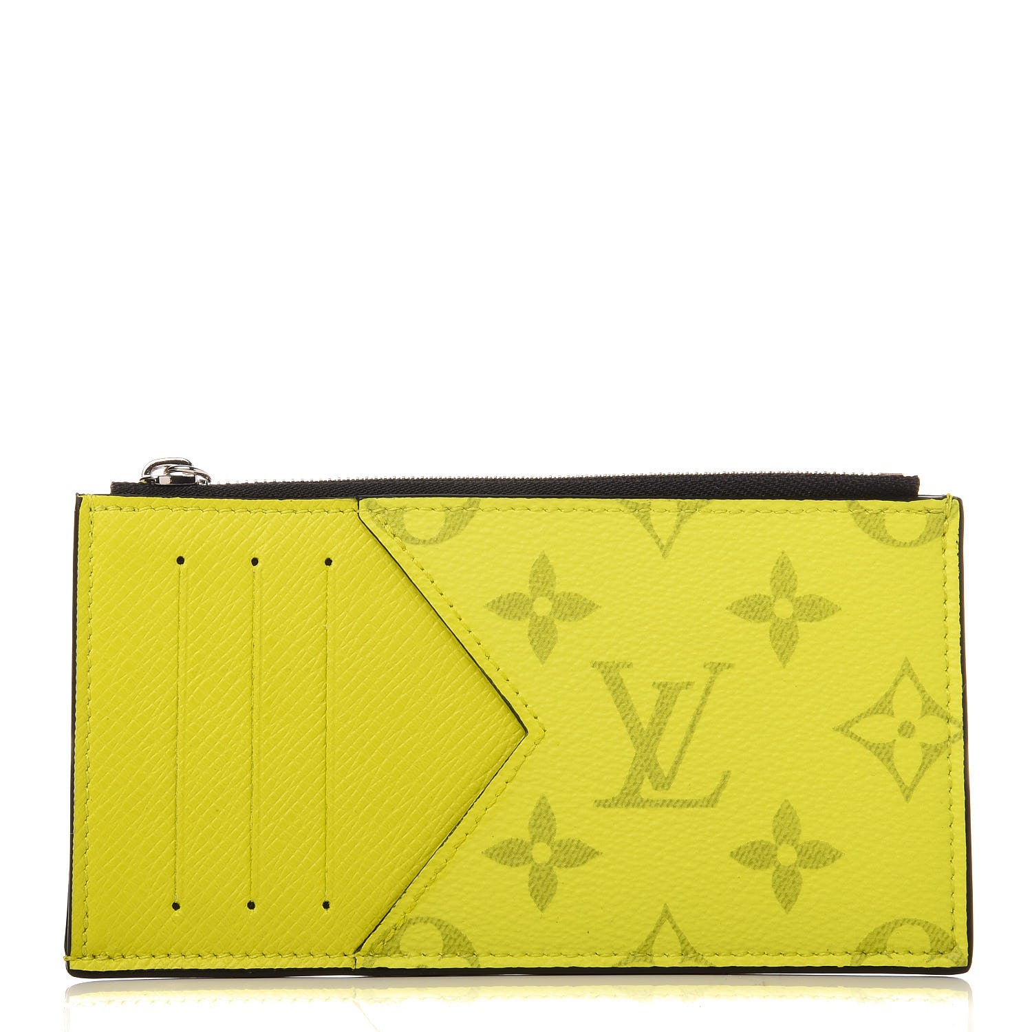 Louis Vuitton Monogram Taiga Coin Card Holder Yellow 1 of 7