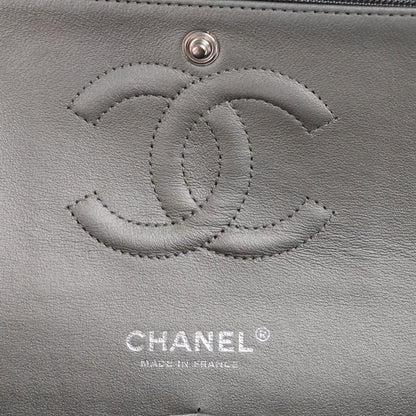 Chanel Calfskin Metallic Pixel Effect Medium Double Flap Silver 5 of 7