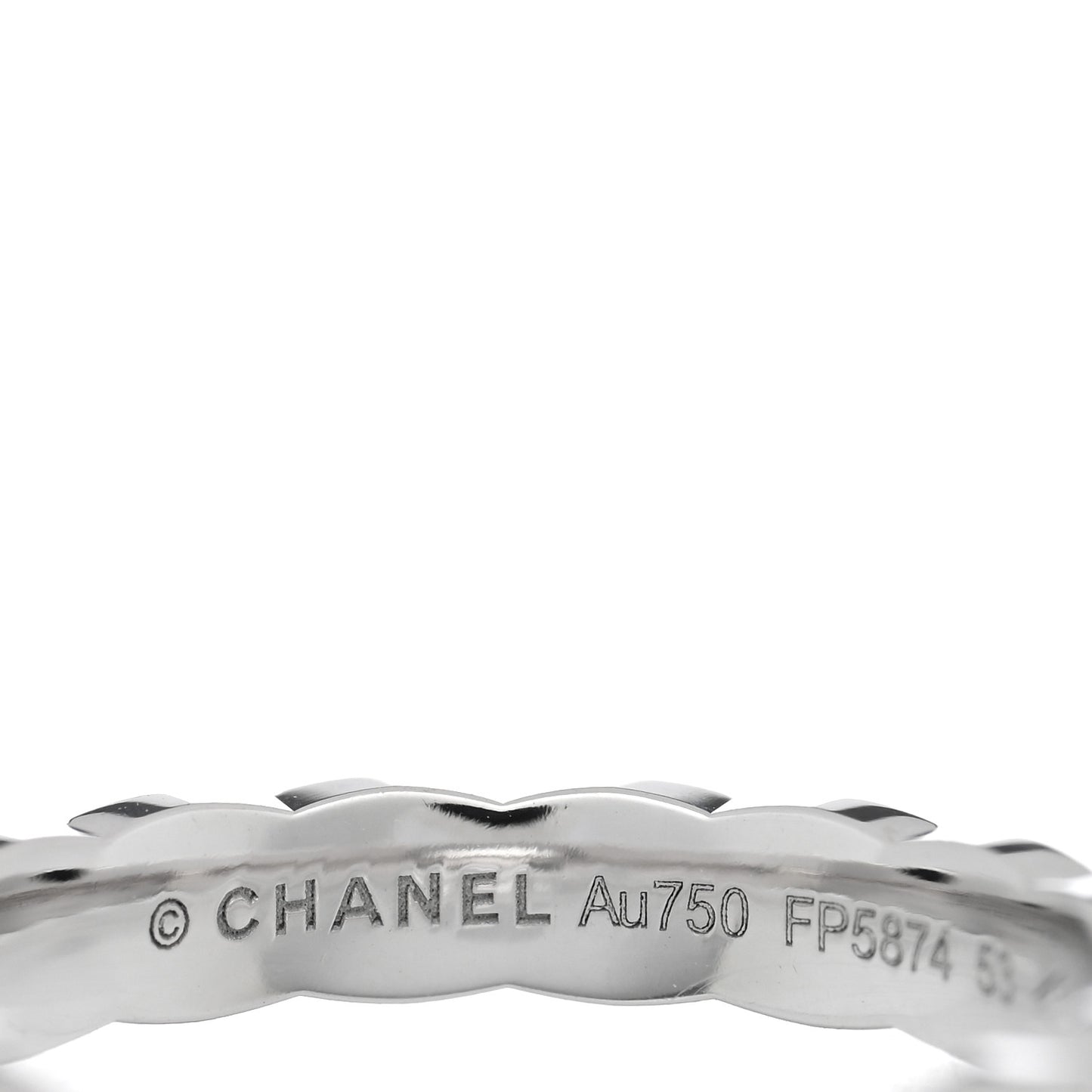 18K White Gold Mini Coco Crush Ring 53 6.25