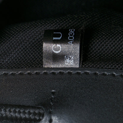 Gucci Soft GG Supreme Monogram Appia Calfskin Web Double Buckle Backpack Black 8 of 11