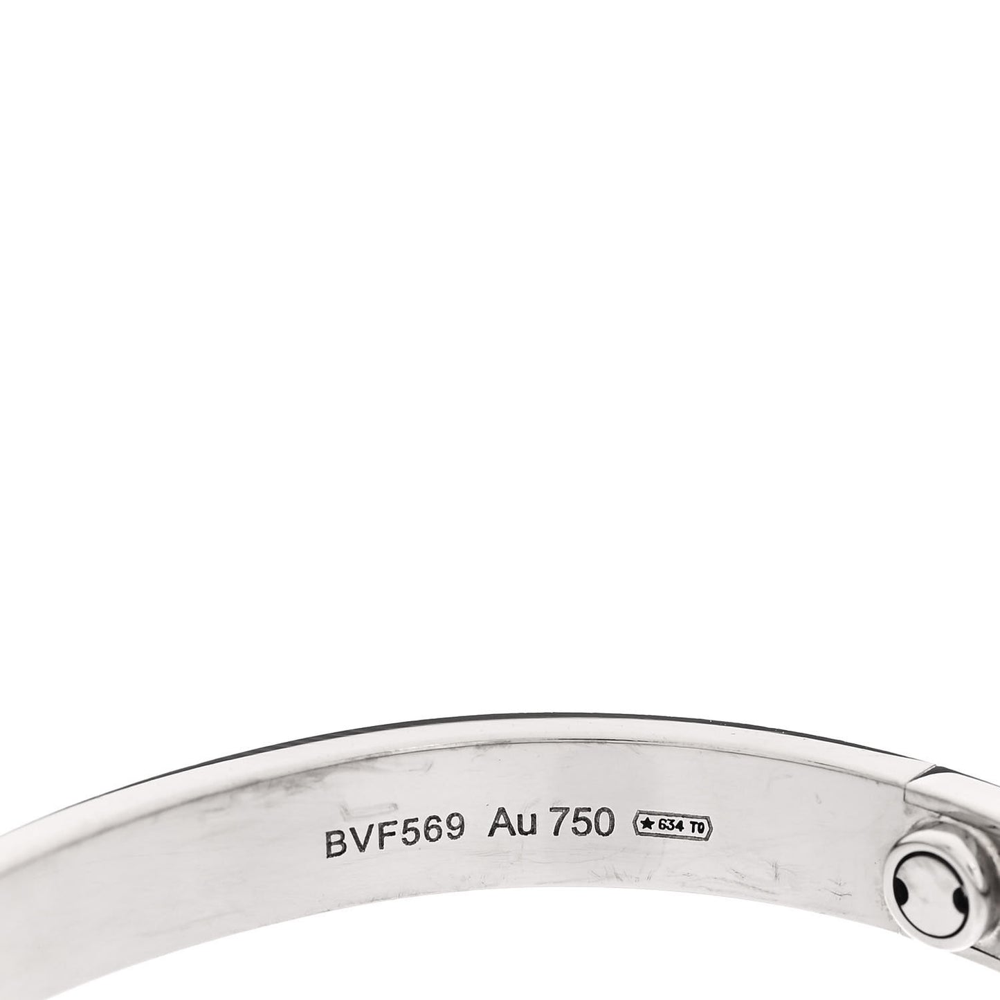 18K White Gold LOVE Bracelet 16