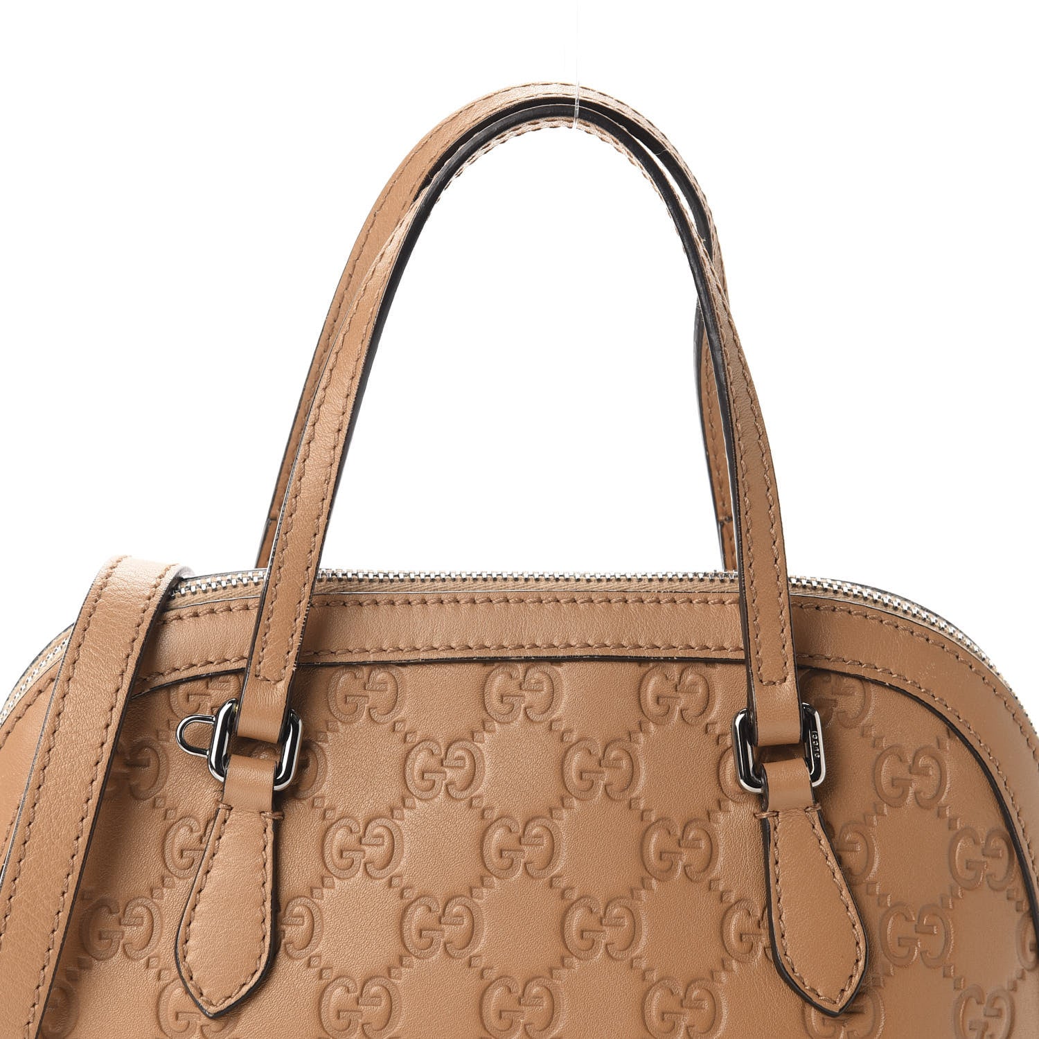 Gucci Guccissima Mini Dome Bag Whiskey 10 of 10