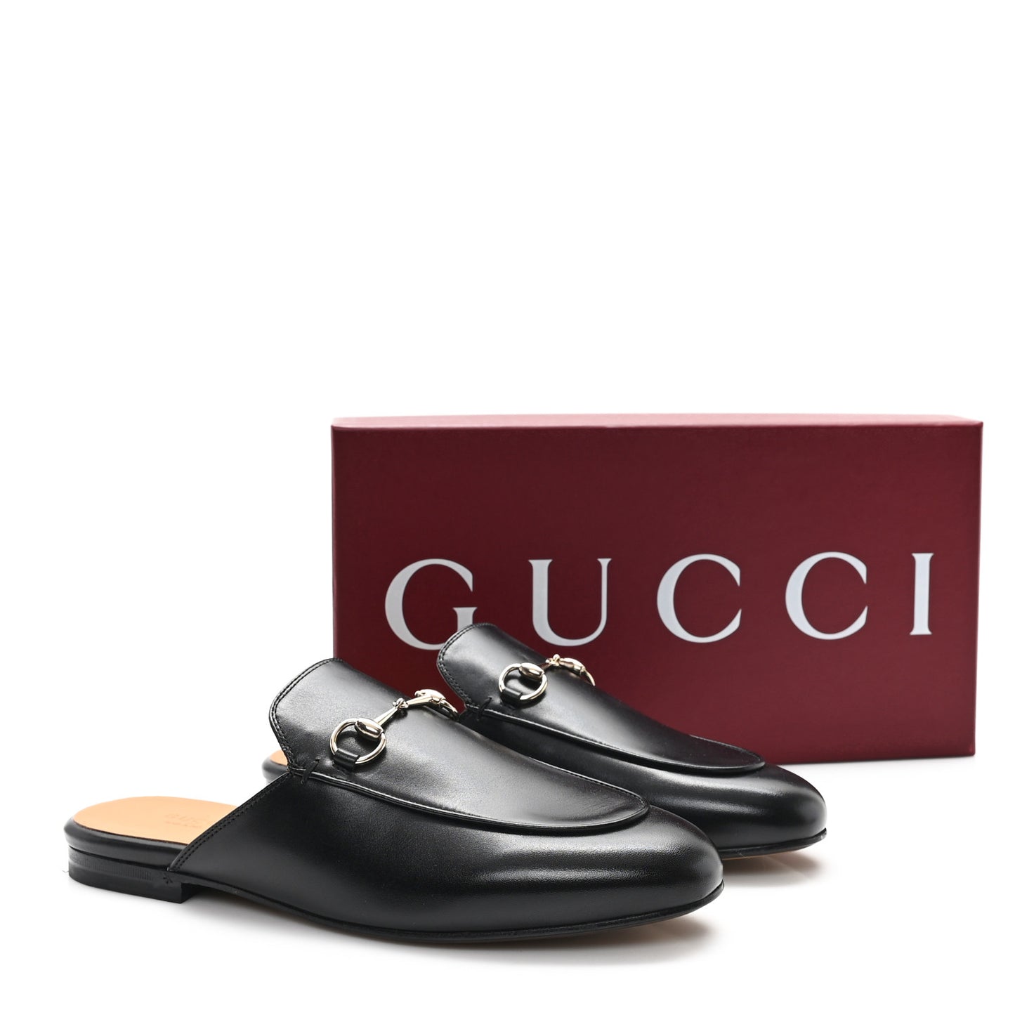 Calfskin Womens Princetown Slippers 39 Black